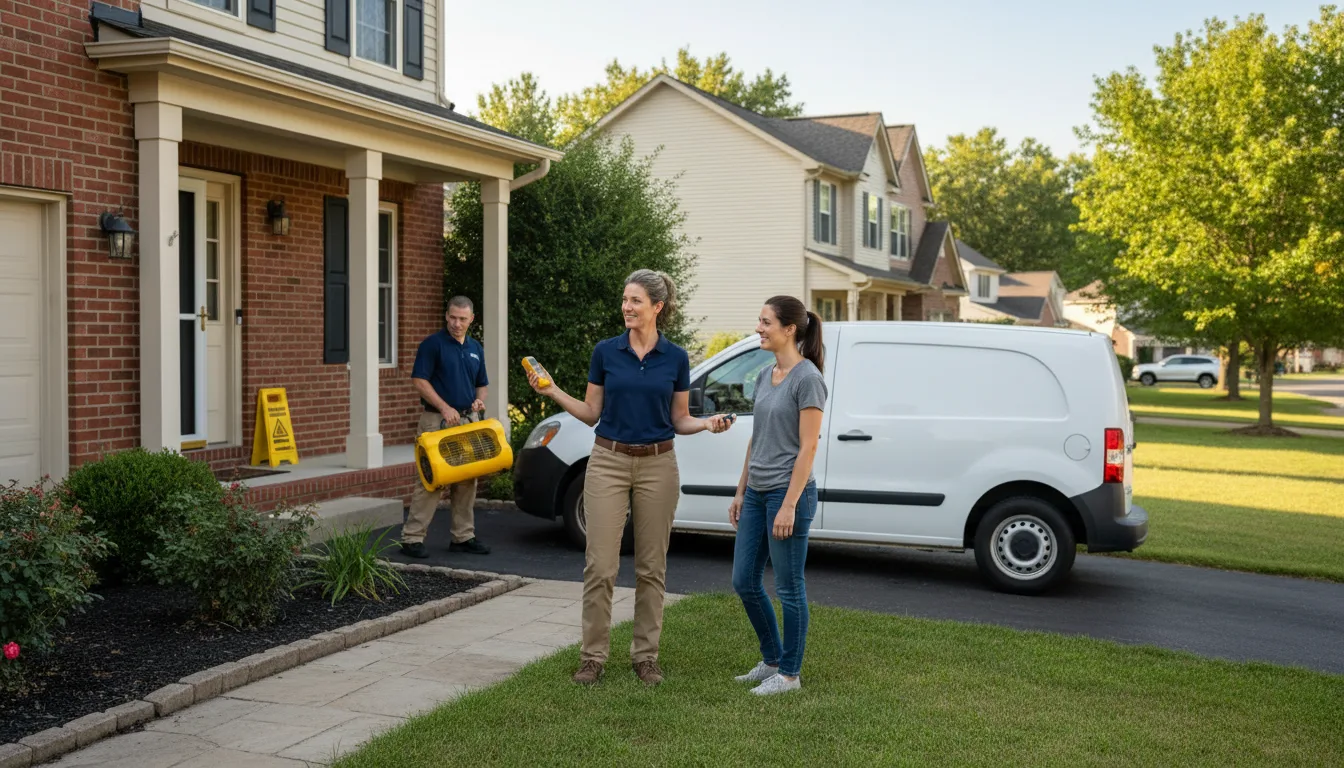 Residential water damage restoration in Meshoppen, PA